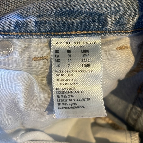 American Eagle Outfitters-Mom jeans Size 00 - Picture 3 of 6